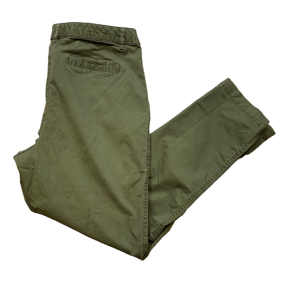 Amazon Essentials Brand Dark Green Chino Trouser Pants Size 28